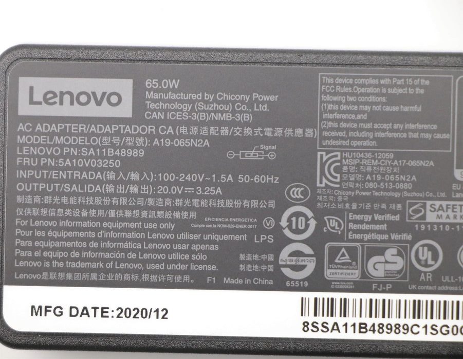 EAN 5704174532910 - Lenovo 5A10V03250 adaptador e inversor de corriente Interior 65 W Negro imagen 9