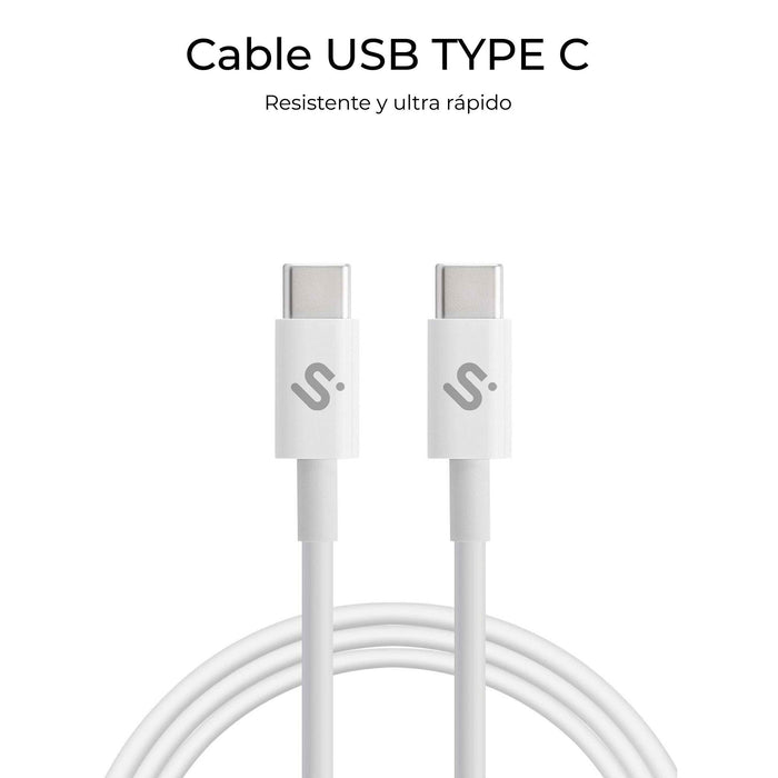 EAN 8436586743604 - SUBBLIM SUBCAB-C10011 cable USB USB 2.0 USB C Blanco imagen 4