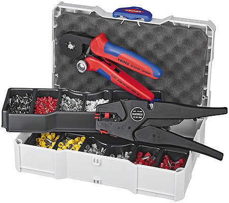 EAN 4003773046202 - Knipex 97 90 10 crimpadora Herramienta para prensar Negro, Azul, Rojo imagen 1