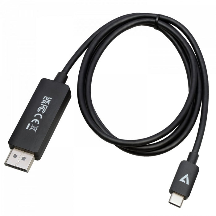 EAN 662919114713 - V7 V7USBCDP14-1M adaptador de cable de vídeo DisplayPort USB Tipo C Negro imagen 5