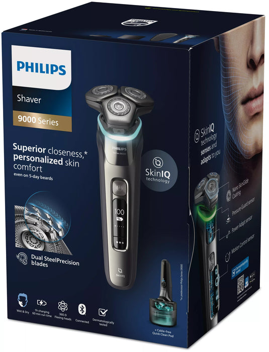 EAN 8720689018142 - Philips SHAVER Series 9000 S9974/55 afeitadora Máquina de afeitar de rotación Recortadora Cromo imagen 2