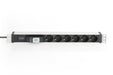 EAN 4016032456636 - Digitus DN-95417 unidad de distribución de energía (PDU) 6 salidas AC 0U/1U Negro, Plata imagen 2
