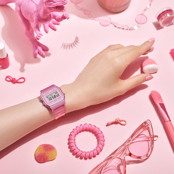 EAN 4549526261091 - Casio F-91WS-4 Reloj de pulsera Cuarzo Transparente, Rosa imagen 3