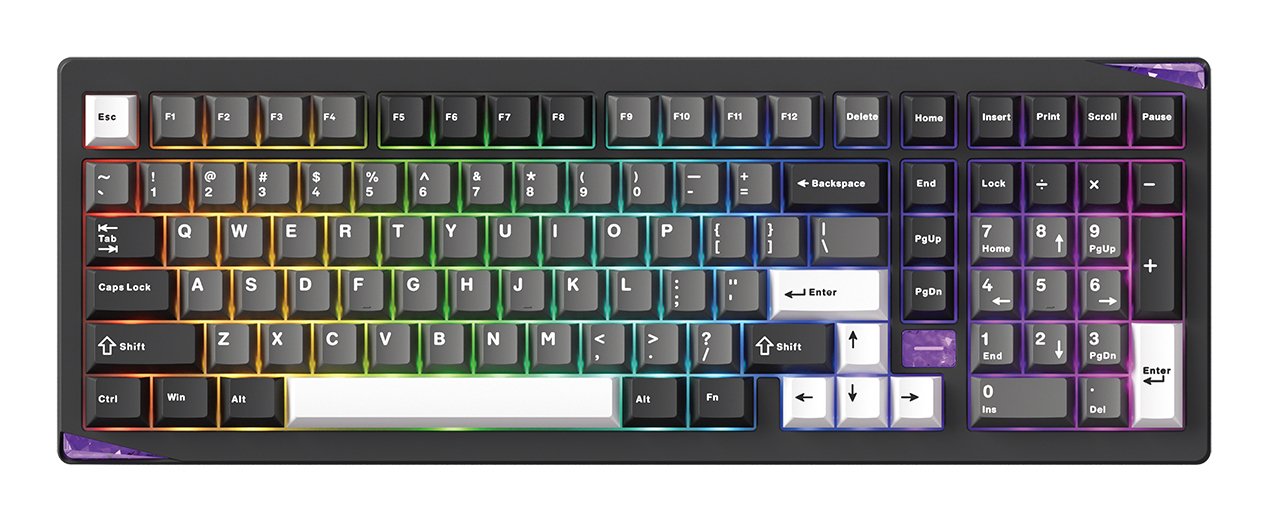 EAN 6978414650828 - Akko Gem 02 VIA teclado Juego USB + RF Wireless + Bluetooth QWERTY Inglés de EE. UU. Negro imagen 1