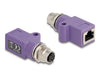 EAN 4043619606788 - DeLOCK 60678 cambiador de género para cable M12 RJ45 Violeta imagen 1