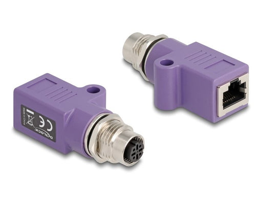 EAN 4043619606788 - DeLOCK 60678 cambiador de género para cable M12 RJ45 Violeta imagen 1