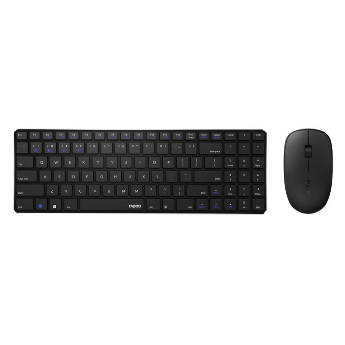 EAN 6940056194145 - Rapoo 9300M teclado Ratón incluido Hogar USB + RF Wireless + Bluetooth QWERTY Negro imagen 4