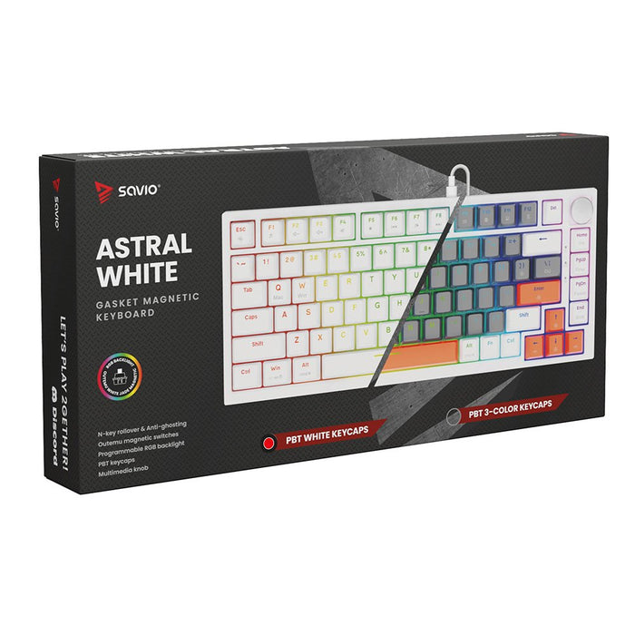 EAN 5905106070153 - Savio ASTRAL WHITE JADE teclado Juego USB QWERTY Internacional de EE.UU. Blanco imagen 7
