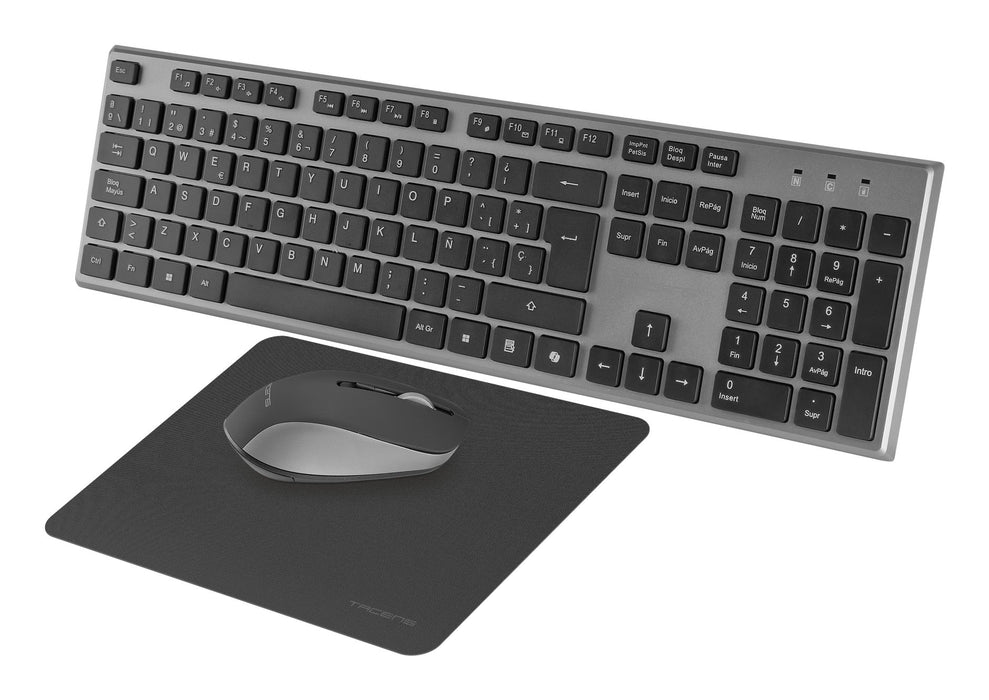 EAN 8435693112105 - Tacens 6ZENITHPT teclado Ratón incluido Hogar / Oficina RF inalámbrico QWERTY Portugués Gris imagen 3