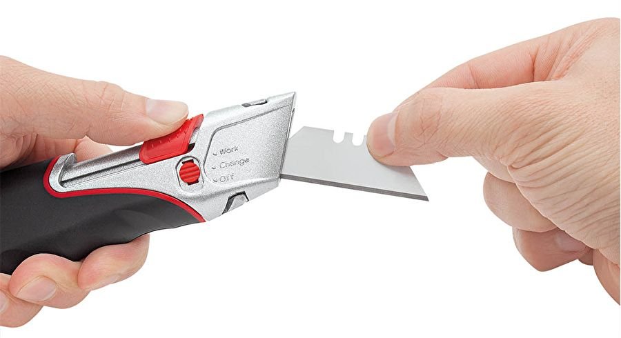 EAN 4003801859316 - Wedo 78 855 cúter Negro, Rojo, Plata Cuchillo de hoja fija imagen 2