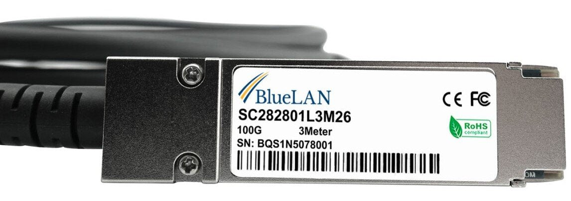 EAN 4063232642468 - BlueOptics 10413-BL Cable de fibra óptica e InfiniBand 3 m QSFP28 Negro, Acero imagen 3