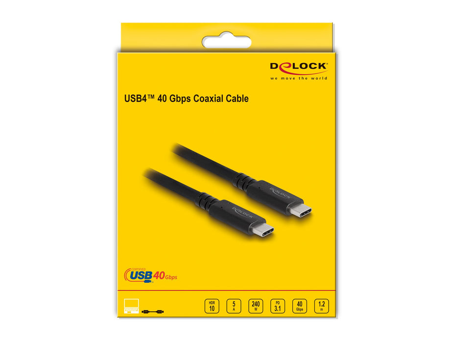 EAN 4043619800094 - DeLOCK 80009 cable USB USB4 Gen 3x2 USB C Negro imagen 3