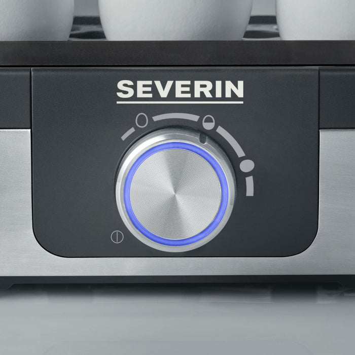 EAN 4008146036675 - Severin EK 3163 3 huevos Negro, Acero inoxidable, Transparente imagen 4