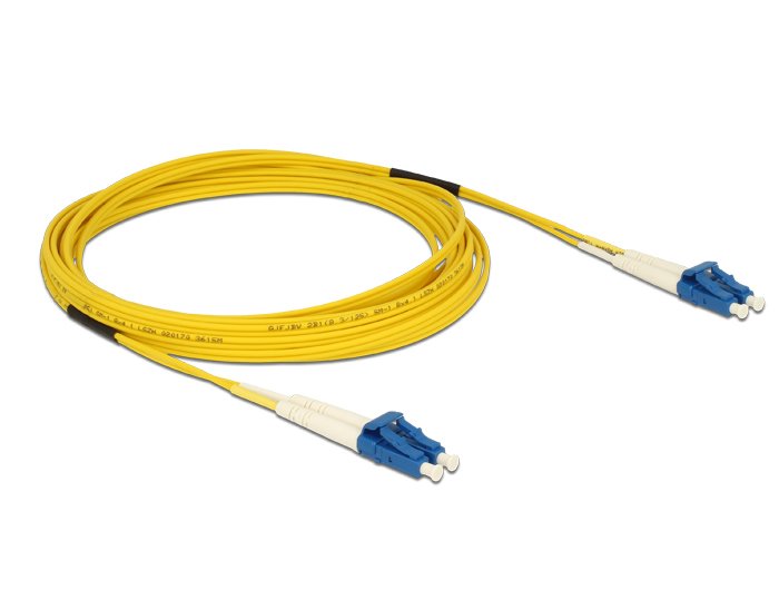 EAN 4043619846085 - DeLOCK 5m LC-LC Cable de fibra óptica e InfiniBand Amarillo imagen 2