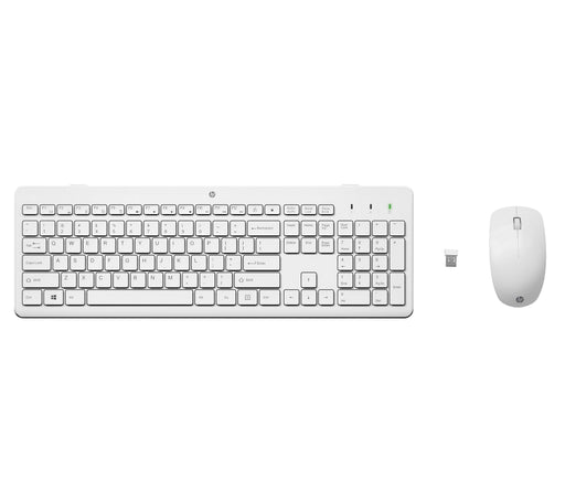 EAN 195908431008 - HP 230 Wireless Mouse and Keyboard Combo teclado Ratón incluido RF inalámbrico AZERTY Belga Blanco imagen 1
