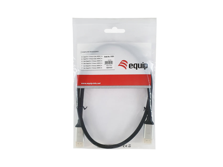 EAN 4015867228210 - Equip 119263 cable DisplayPort 3 m Aluminio, Negro imagen 3