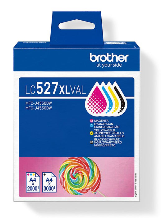 EAN 5715328104051 - Brother LC-527XLVAL cartucho de tinta 4 pieza(s) Original Alto rendimiento (XL) Negro, Cian, Magenta, Ama imagen 1
