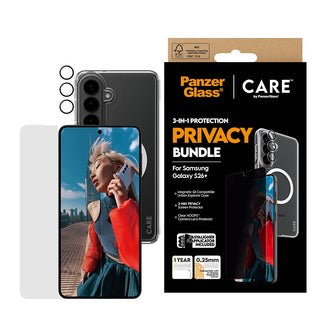 EAN 5715685034541 - PanzerGlass CR94821 funda para teléfono móvil 17 cm (6.7") Negro, Transparente imagen 2