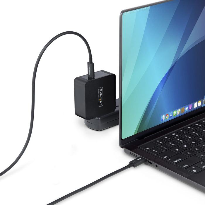 EAN 0065030910026 - StarTech.com TBLT5MM1M240W cable Thunderbolt 80 Gbit/s Negro imagen 5