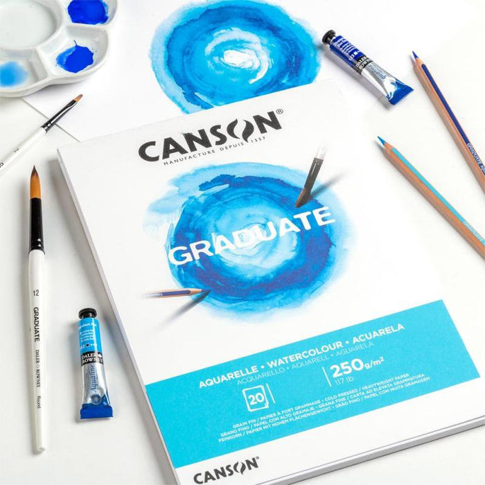 EAN 3148950021151 - Canson Graduate Watercolour Bloc de hojas de papel para bellas artes 20 hojas imagen 1