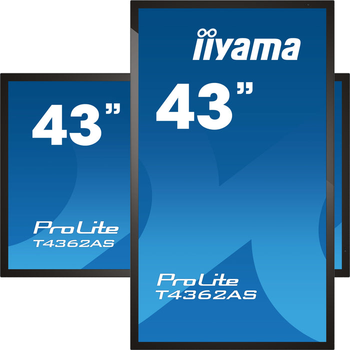 EAN 4948570120468 - iiyama T4362AS-B1 pantalla de señalización Panel plano interactivo 108 cm (42.5") IPS 500 cd / m² 4K Ultr imagen 3