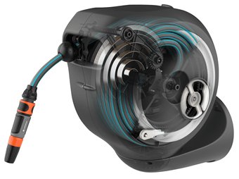 EAN 4078500051989 - Gardena RollUp M Carrete de pared Automático Negro, Azul, Gris imagen 5