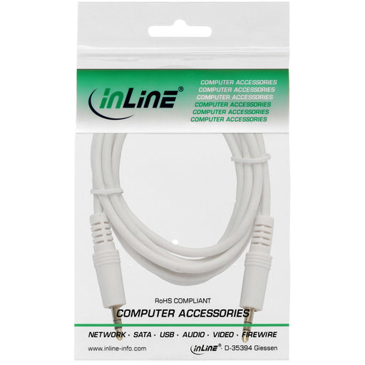 EAN 4043718149230 - InLine 99939W cable de audio 5 m 3,5mm Blanco imagen 2