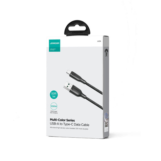 EAN 6941237110428 - JOYROOM 6941237110428 cable USB 1 m USB A USB C 0,48 Gbit/s 100 W Negro imagen 2