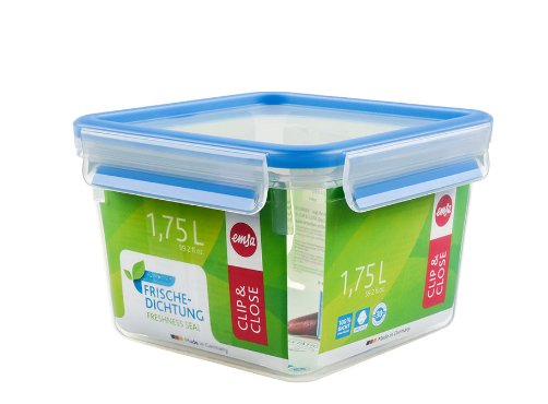 EAN 4009049303079 - EMSA 508537 recipiente de almacenar comida Rectangular Caja 1,75 L Azul, Transparente 1 pieza(s) imagen 1