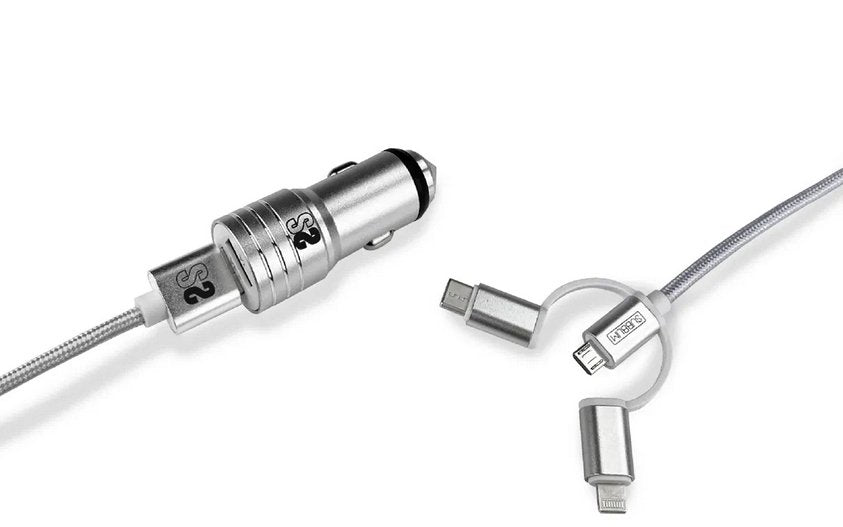 EAN 8436586740757 - SUBBLIM SUB-CHG-4CC001 cargador de dispositivo móvil Universal Plata Encendedor de cigarrillos Carga rápi imagen 3