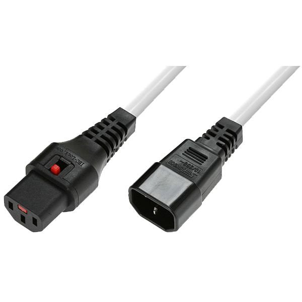 EAN 5715328084414 - Microconnect MC-C13C14LOCK-1.5MW cable de transmisión Blanco 1,5 m C13 acoplador C14 acoplador imagen 1