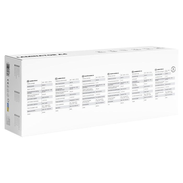 EAN 5902768707847 - Savio LR-01/W laminador Plastificadora en frío/caliente 320 mm/min Blanco imagen 7