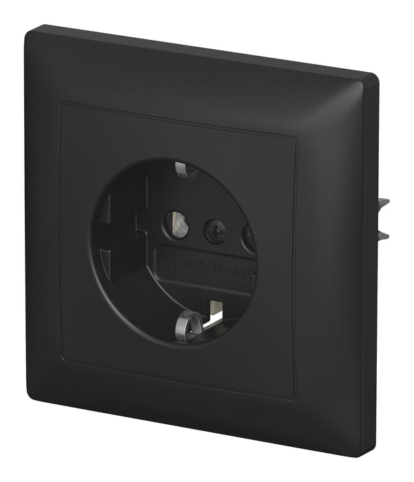 EAN 4011395360569 - Busch-Jaeger 2CKA002011A6345 placa de pared y cubierta de interruptor Negro imagen 2