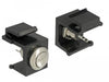 EAN 4043619864027 - DeLOCK 86402 conector Keystone LED Negro, Acero inoxidable imagen 1