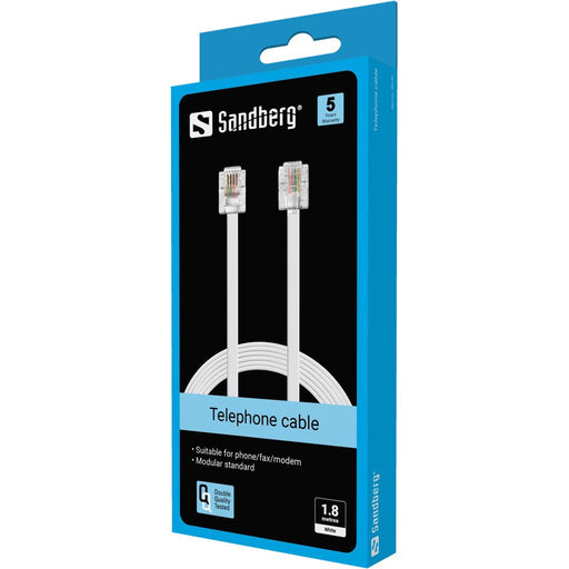 EAN 5705730500602 - Sandberg 500-60 cable telefónico 1,8 m Blanco imagen 2
