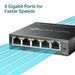 EAN 1210002616836 - TP-Link TL-SG105E switch Gestionado L2 Gigabit Ethernet (10/100/1000) Negro imagen 4