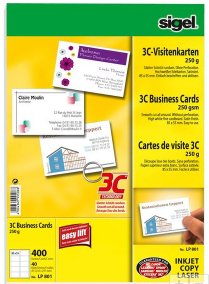 EAN 4004360995088 - Sigel LP801 tarjeta de visita 400 pieza(s) imagen 1