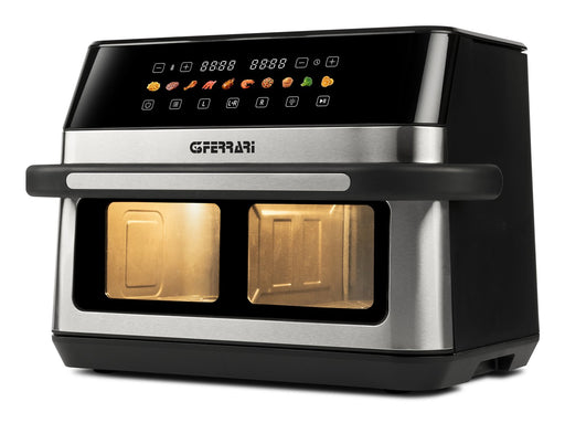 EAN 8055176404819 - G3 Ferrari G10223 freidora Doble 12 L Independiente 2200 W Freidora de aire caliente Negro, Acero inoxida imagen 1