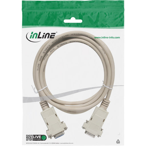 EAN 4043718100910 - InLine 12226C cable de serie Beige 10 m DB9 imagen 2