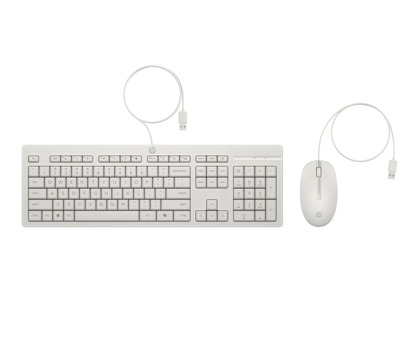 EAN 198701753810 - HP 225 Wired Mouse and Keyboard Combo G2 Cashmere White teclado Ratón incluido Oficina USB Blanco imagen 12