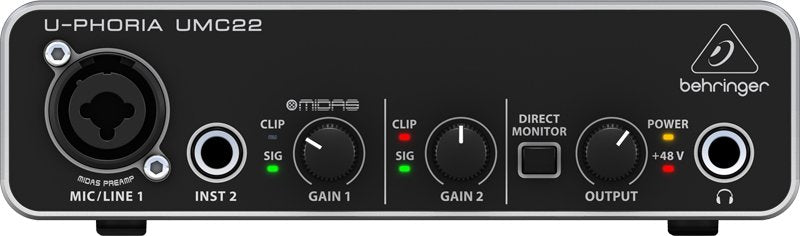 EAN 4033653170864 - Behringer UMC22 equipo de música adicional Concierto/Estudio Preamplificador imagen 2