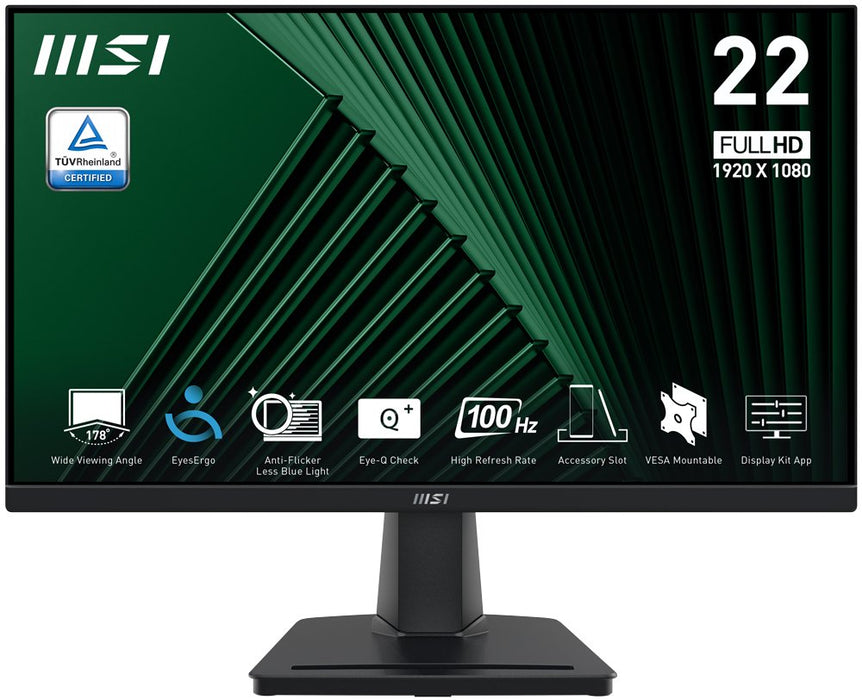 EAN 4711377261142 - MSI Pro MP225V pantalla para PC 54,5 cm (21.4") 1920 x 1080 Pixeles Full HD LCD Negro imagen 6