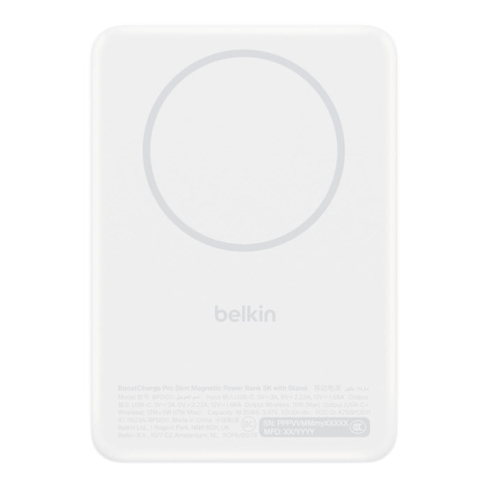 EAN 745883936342 - Belkin BPD011hqWH 5000 mAh Cargador inalámbrico Blanco imagen 2