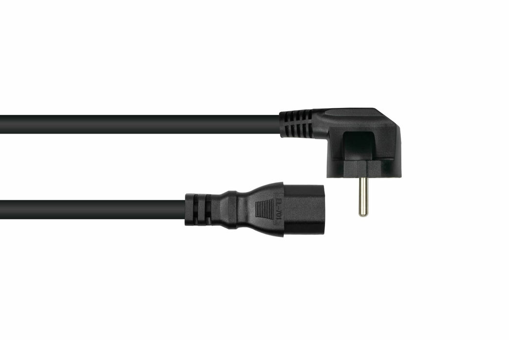 EAN 4066857002389 - Kabelmeister SK0150-S005 cable de transmisión Negro 0,5 m Enchufe tipo E+F IEC C15 imagen 2