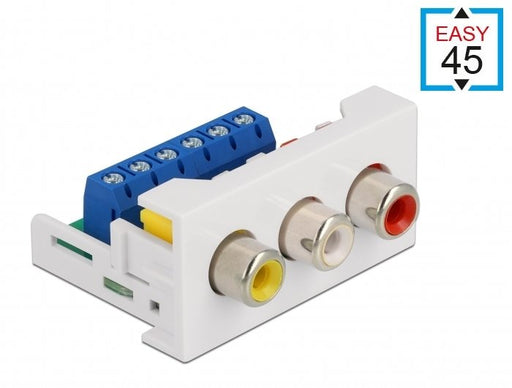 EAN 4043619813391 - DeLOCK 81339 conector 3 x RCA Blanco imagen 1