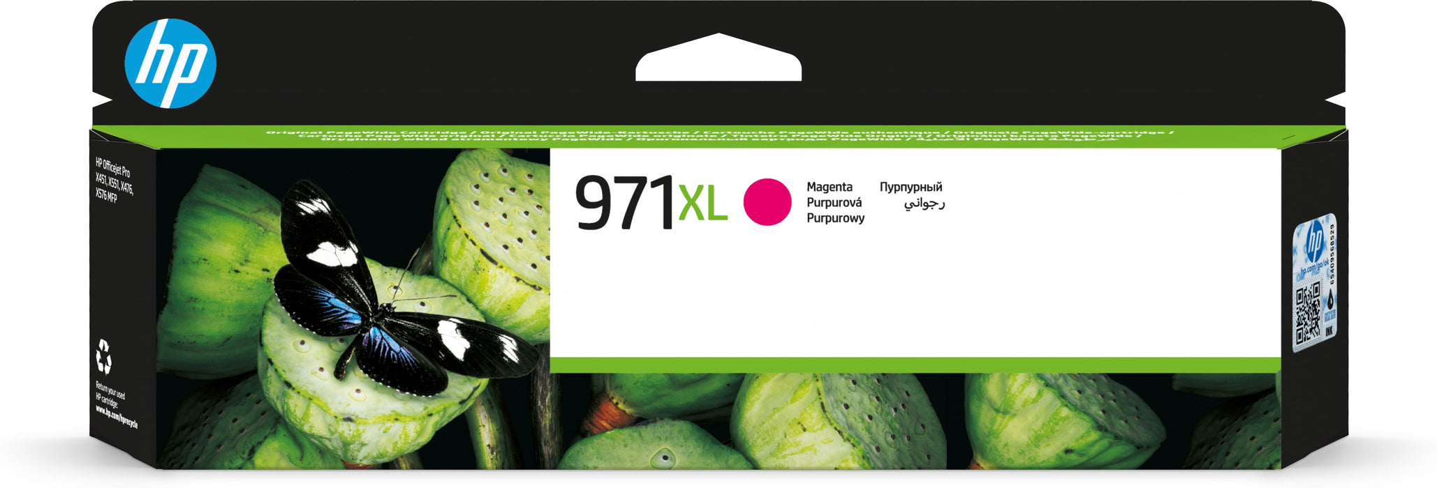 EAN 0193808066900 - HP 971XL High Yield Magenta Original Ink Cartridge cartucho de tinta 1 pieza(s) Alto rendimiento (XL) imagen 1