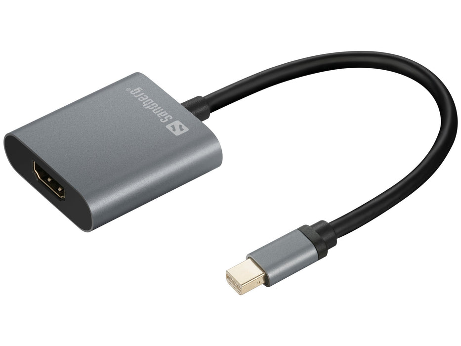 EAN 5705730509209 - Sandberg 509-20 adaptador de cable de vídeo Mini DisplayPort HDMI tipo A (Estándar) Gris imagen 1