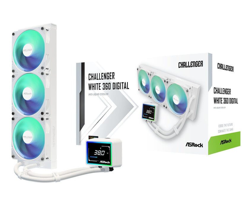 EAN 4711581493506 - Asrock Challenger White 360 Digital Procesador Kit de refrigeración líquida 12 cm Blanco imagen 1