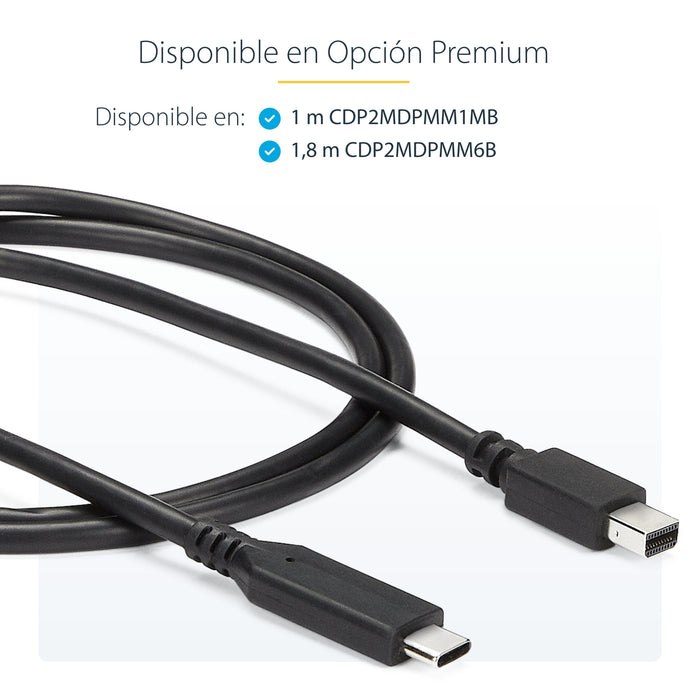 EAN 0065030878739 - StarTech.com CDP2MDPMM1MB adaptador de cable de vídeo USB Tipo C imagen 10