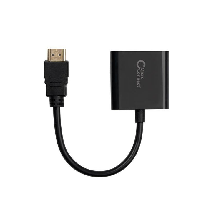 EAN 5704174050162 - Microconnect HDMVGA1B adaptador de cable de vídeo 0,15 m HDMI tipo A (Estándar) VGA (D-Sub) Negro imagen 2